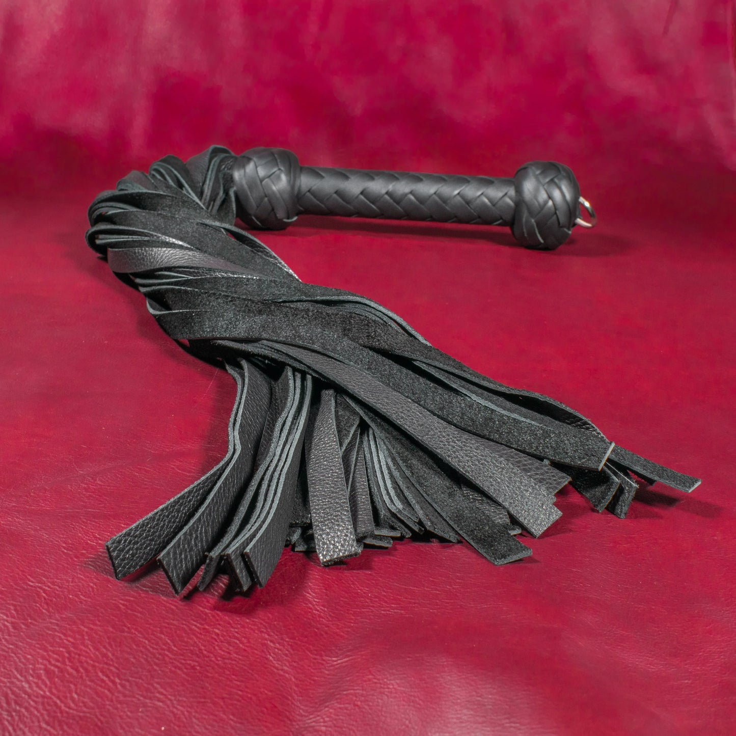 Soft & Sensual Black Leather Flogger