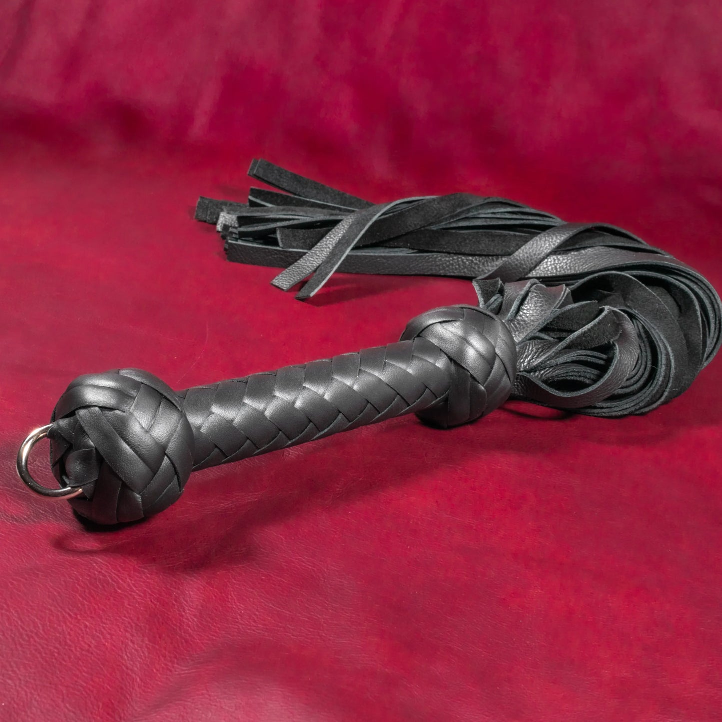 Soft & Sensual Black Leather Flogger