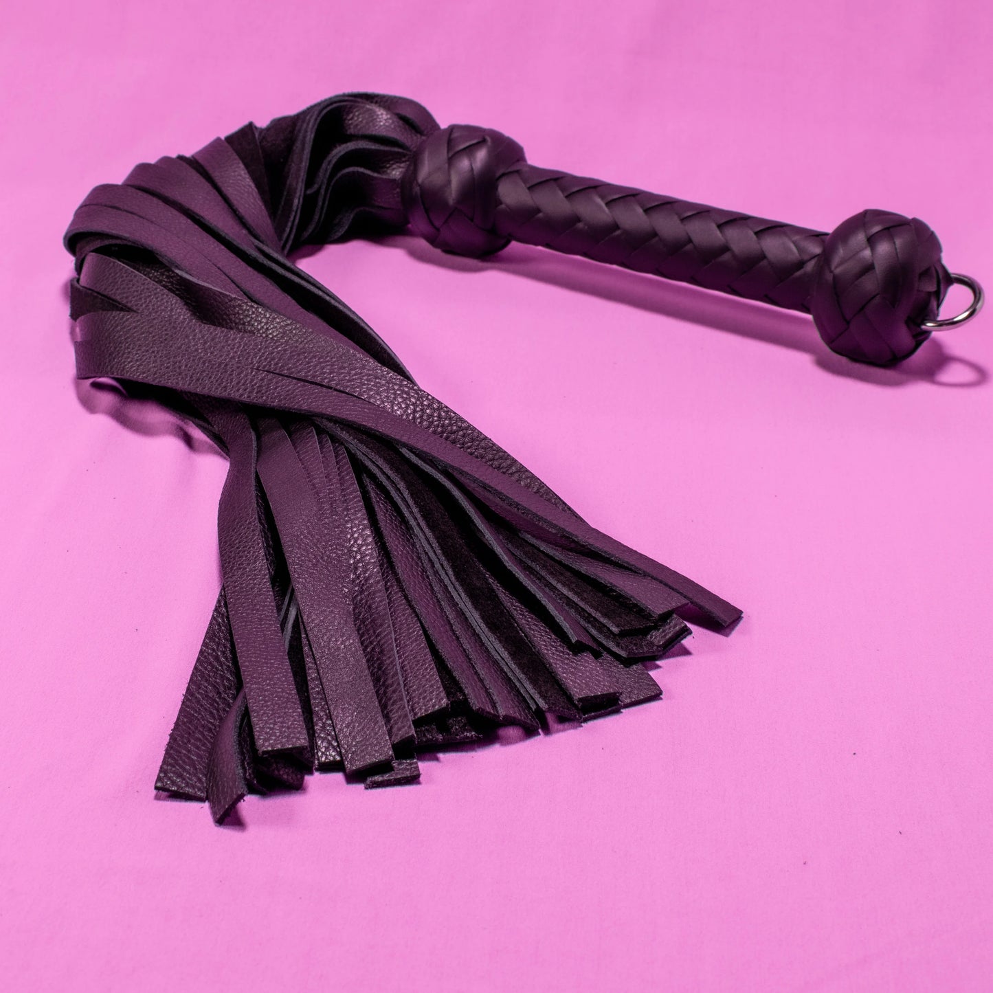 Soft & Sensual Black Leather Flogger