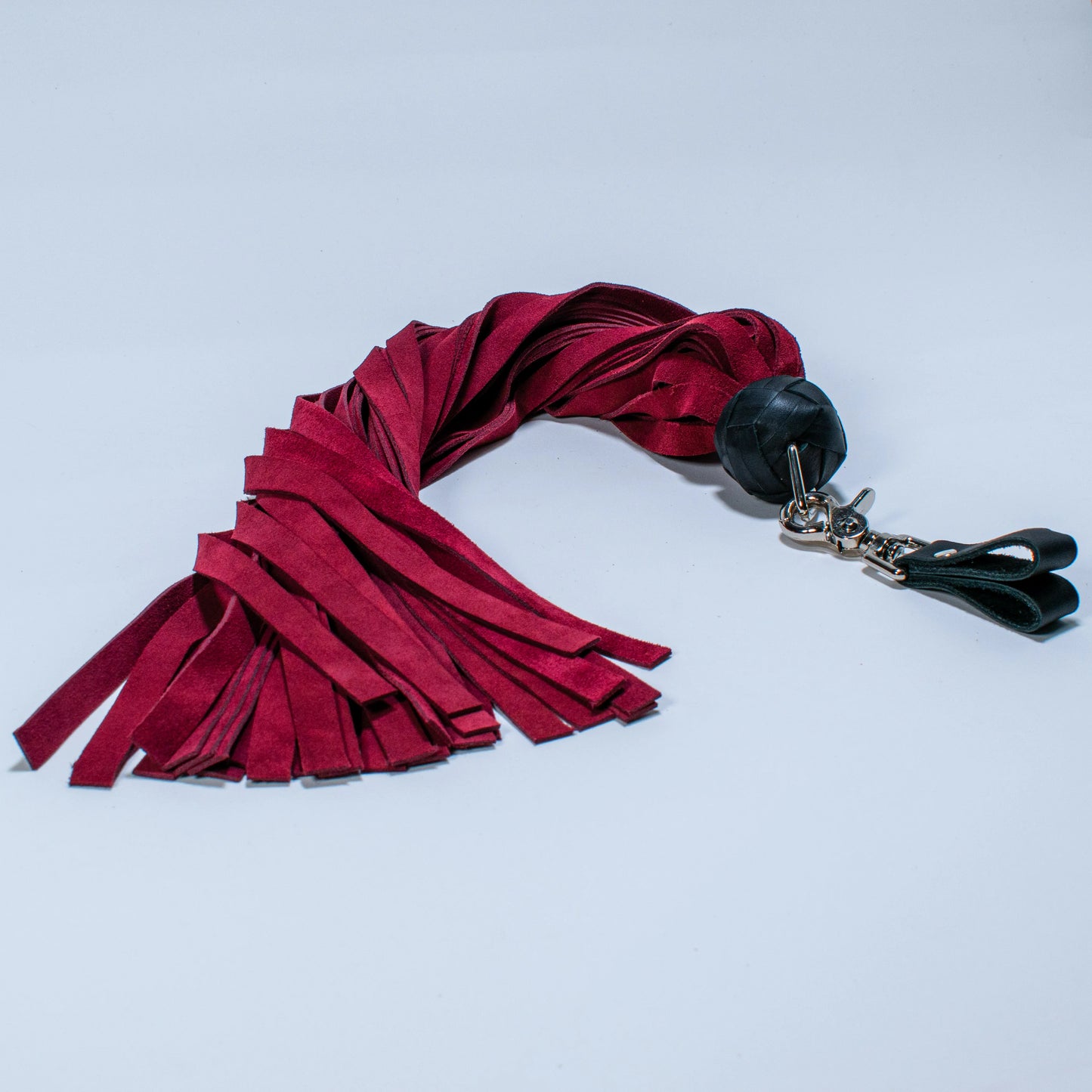 Red Suede Leather Finger Floggers