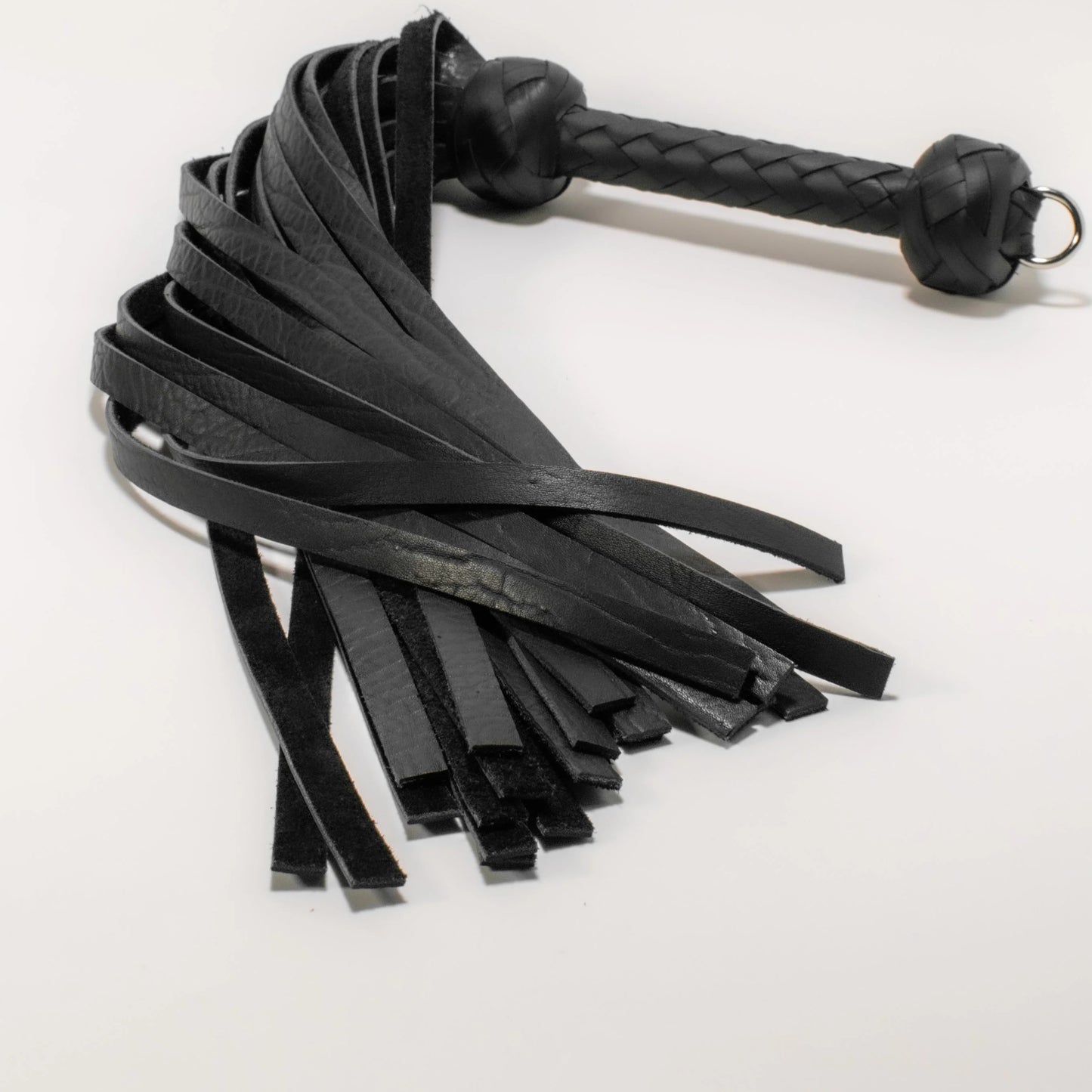 Black Bison Leather Flogger