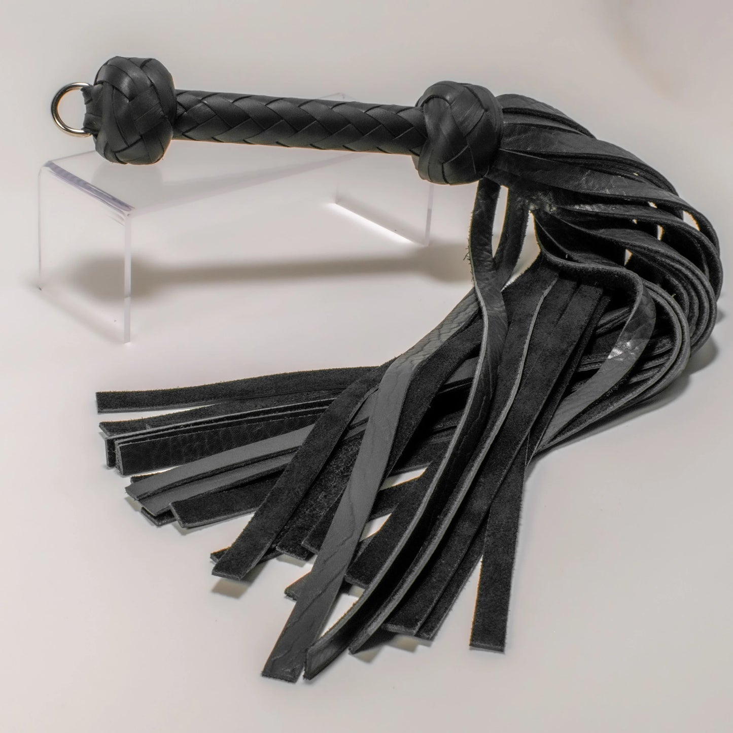 Black Bison Leather Flogger