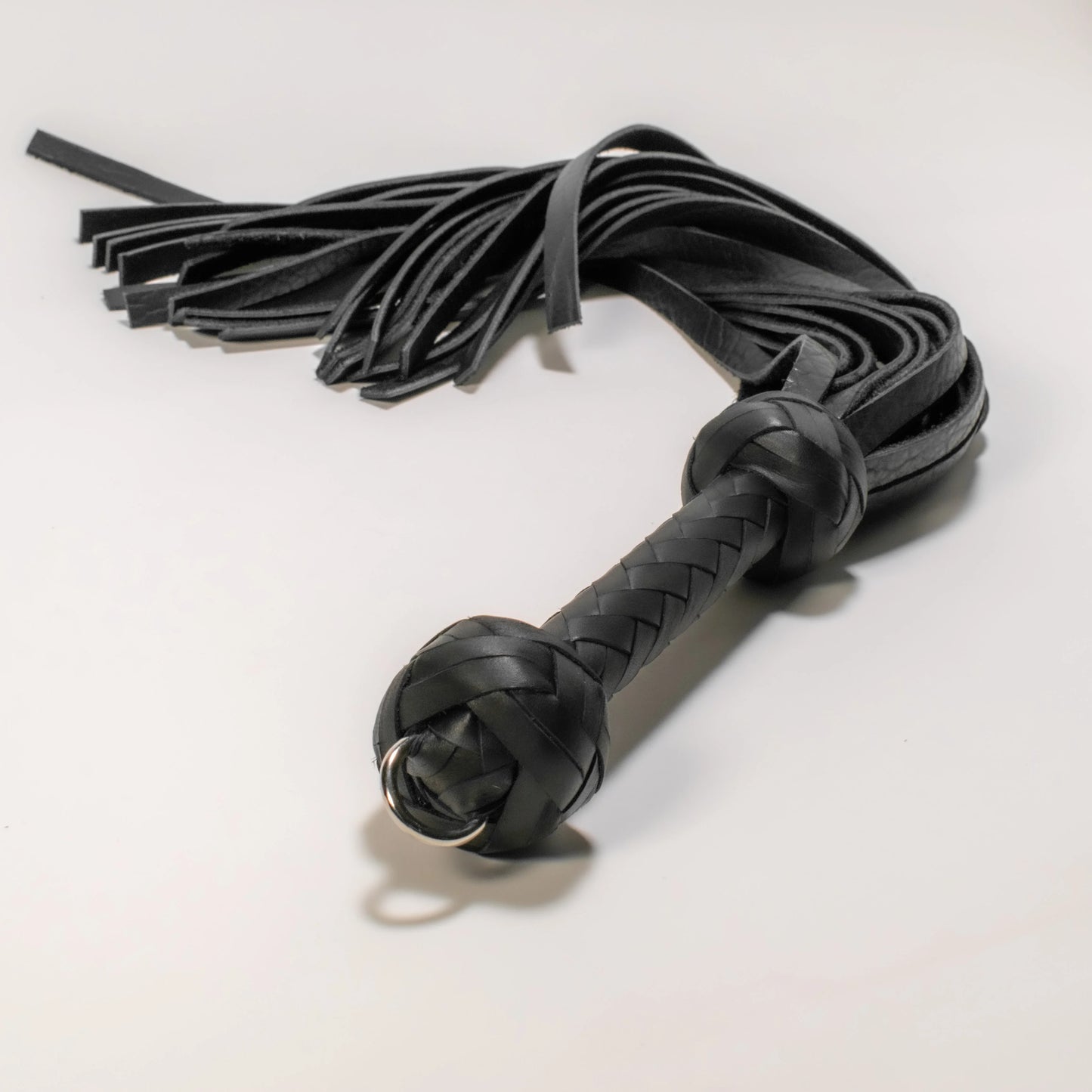 Black Bison Leather Flogger