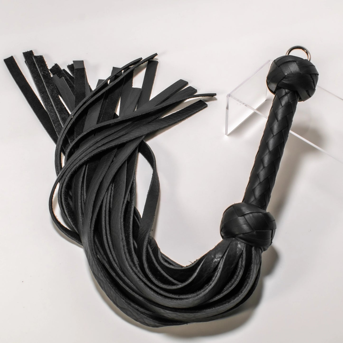 Black Bison Leather Flogger