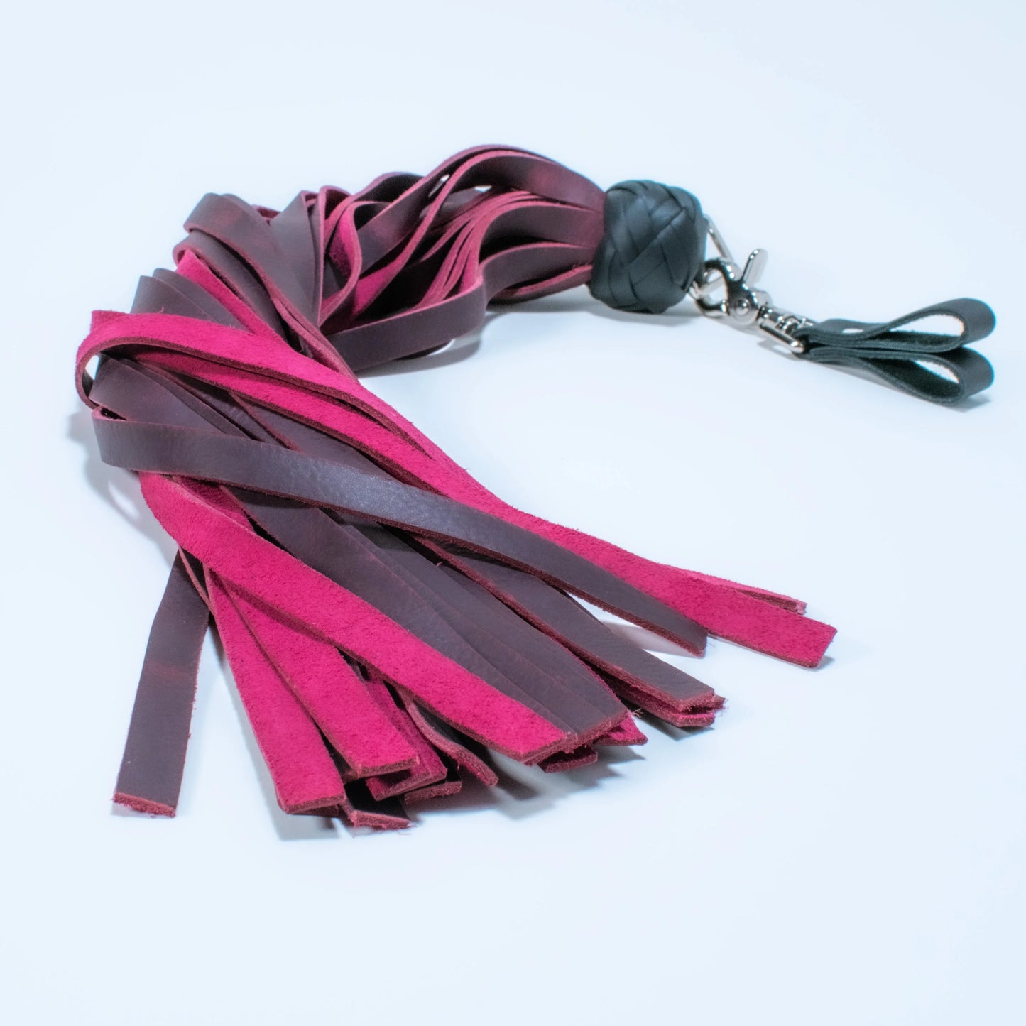 Magenta Leather Finger Floggers