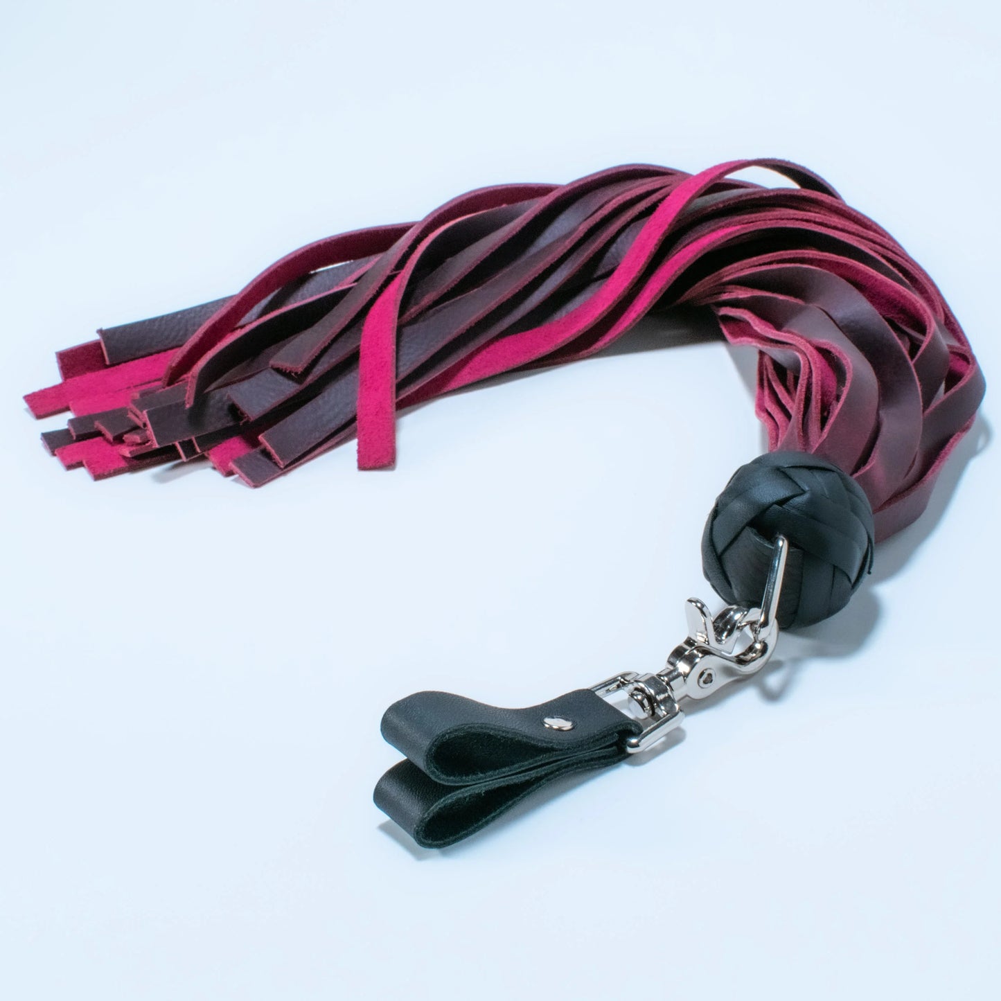 Magenta Leather Finger Floggers