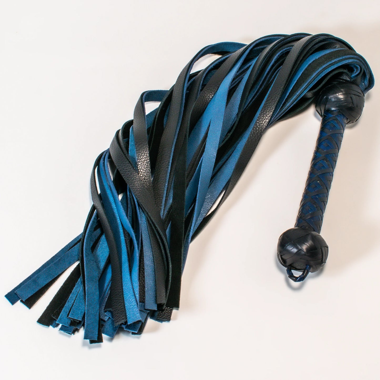 Black & Blue Luxury Leather Flogger