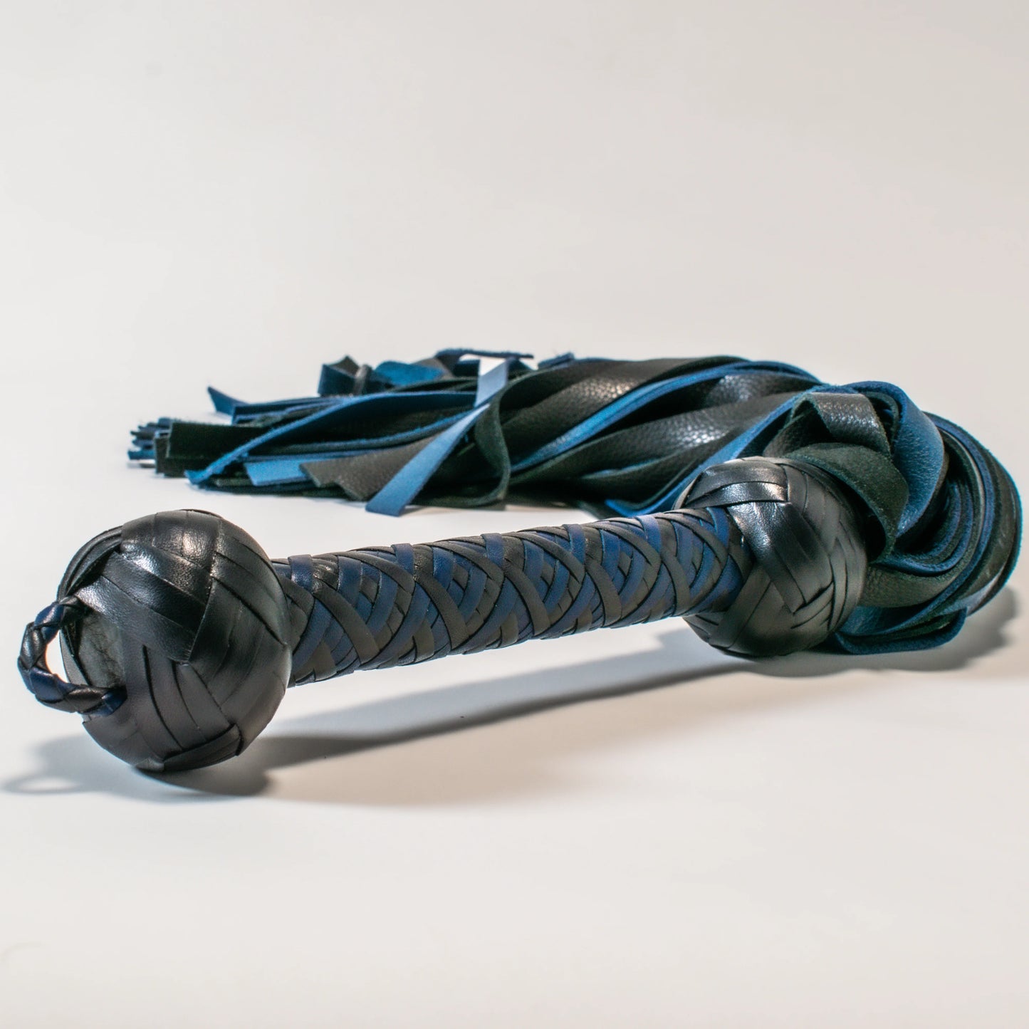 Black & Blue Luxury Leather Flogger