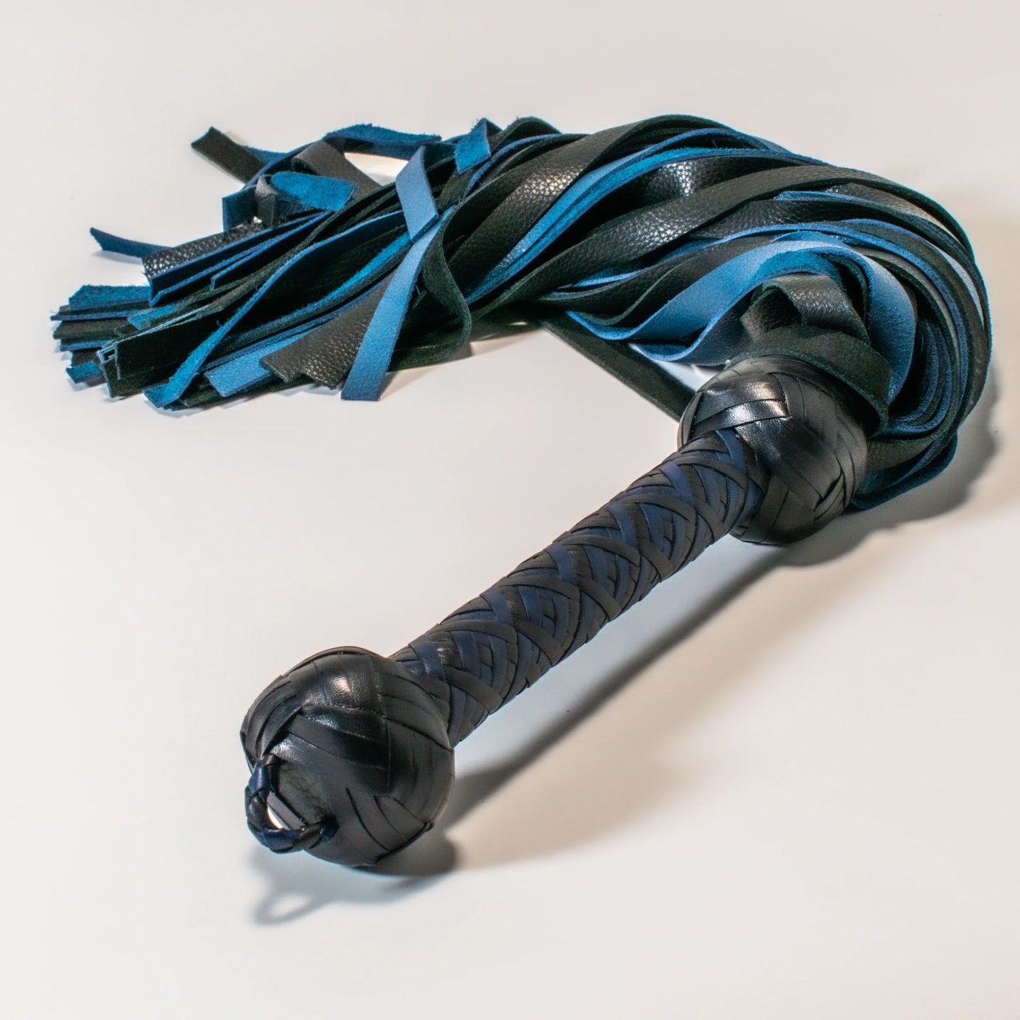 Black & Blue Luxury Leather Flogger