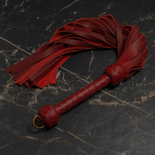 Classic Red Leather Flogger